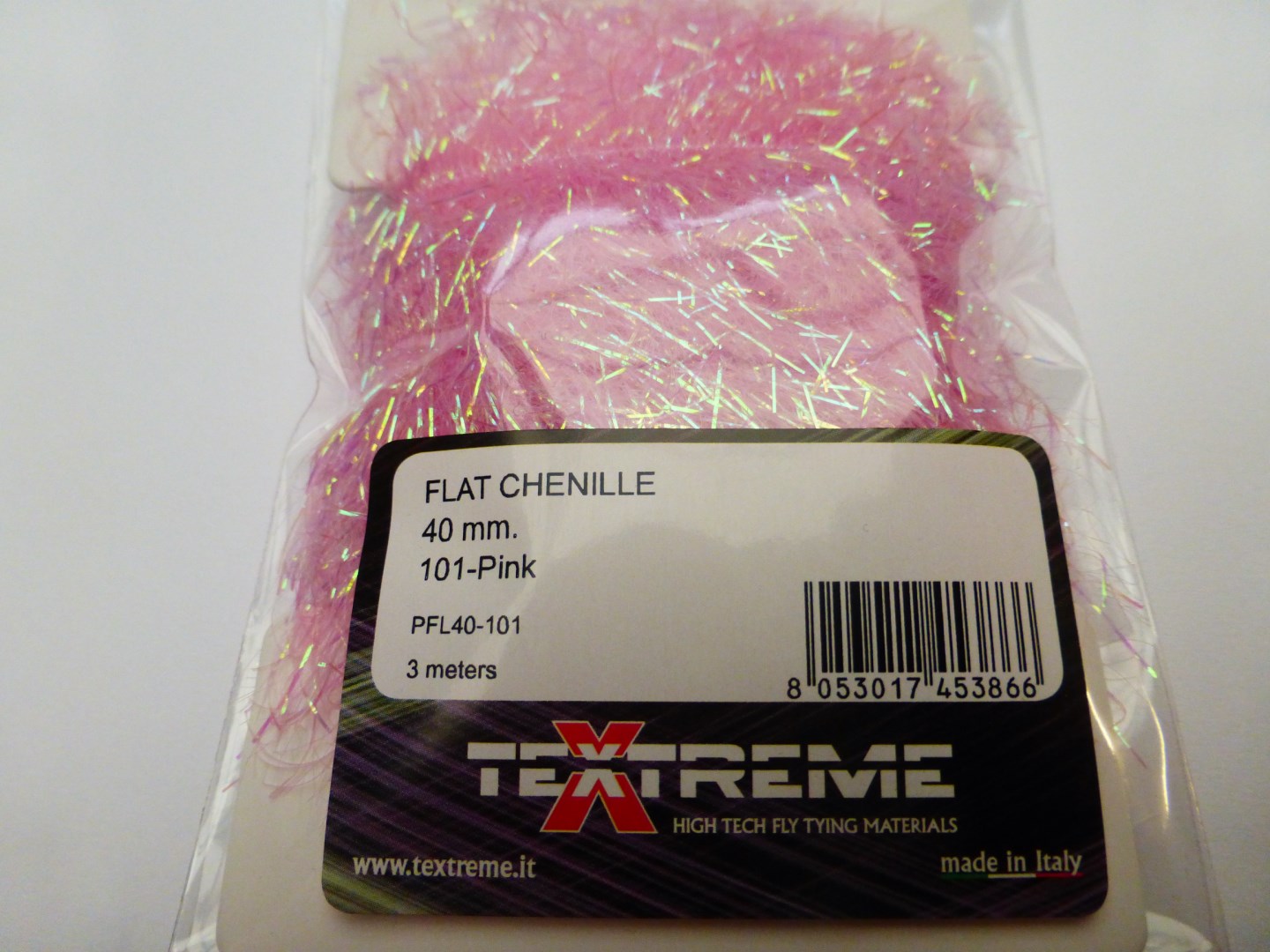 Palmer Flat Chenille 40 mm  - 101 Pink